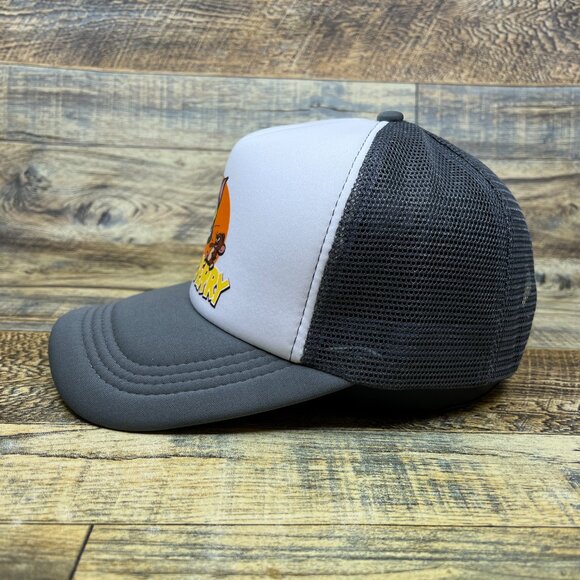 Tom And Jerry Mens Trucker Hat Grey Snapback 1940 Cartoon Vintage Logo Ball Cap - Picture 4 of 8